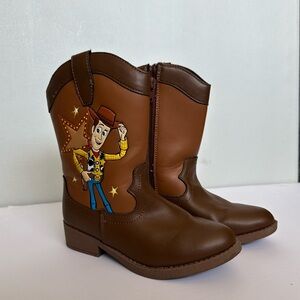 Kids Brown Toys Story Woody Character Cowboy Boots